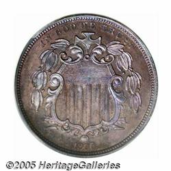 1866 5C Shield Five Cents, Judd-508, Pollock-592,