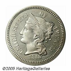 1868 1C One Cent, Judd-605, Pollock-670, R.5, PR6