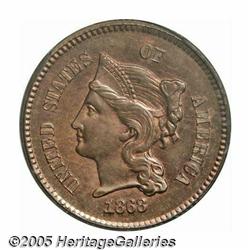 1868 1C One Cent, Judd-609, Pollock-674, High R.7