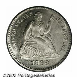 1868 H10C Half Dime, Judd-638, Pollock-710, Low R