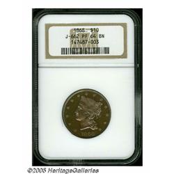 1868 $10 Ten Dollar, Judd-662, Pollock-735, 737, 