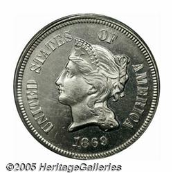 1869 5C Five Cents, Judd-683, Pollock-762, Low R.