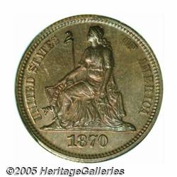 1870 10C Ten Cents, Judd-833, Pollock-923, R.6-7,