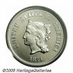 1871 5C Five Cents, Judd-1050, Pollock-1184, Low 