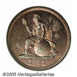 1871 H10C Half Dime, Judd-1063, Pollock-1198, R.7