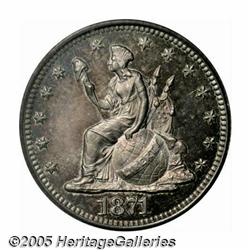 1871 H10C Standard Silver Half Dime, Judd-1065, P