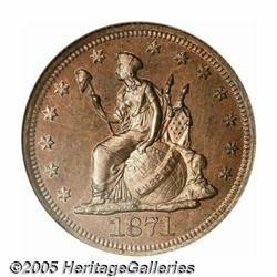 1871 10C Standard Silver Ten Cents, Judd-1081, Po