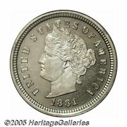 1881 1C Liberty Head One Cent, Judd-1665, Pollock