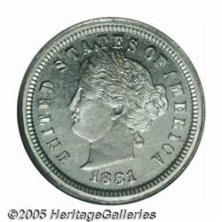 1881 1C Liberty Head One Cent, Judd-1667, Pollock