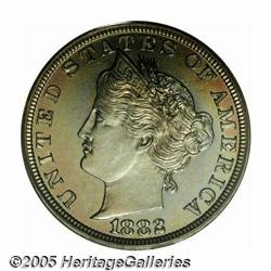 1882 5C Liberty Head Five Cents, Judd-1684, Pollo