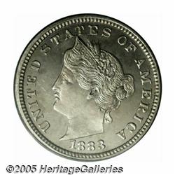 1883 5C Liberty Head Five Cents, Judd-1707, Pollo