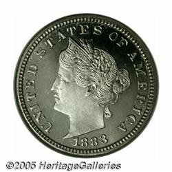 1883 5C Liberty Head Five Cents, Judd-1710, Pollo