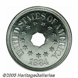 1884 5C Five Cents, Judd-1725, Pollock-1935, Low 