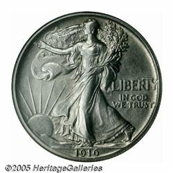 1916 50C Walking Liberty Half Dollar, Judd-1992, 