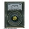 1849 G$1 Open Wreath MS63 PCGS. Small Head, With 