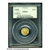 Image 3 : 1855 G$1 MS60 PCGS. Second and final year of the 