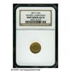 1857-C G$1 AU55 NGC. Variety 10-L. While identifi