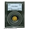 Image 1 : 1870 G$1 MS63 PCGS. A lesser seen date from a min