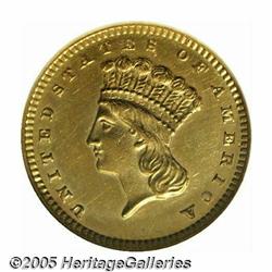 1875 G$1 MS61 NGC. Richmond Collection. Only 400 