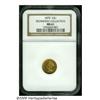 Image 3 : 1875 G$1 MS61 NGC. Richmond Collection. Only 400 