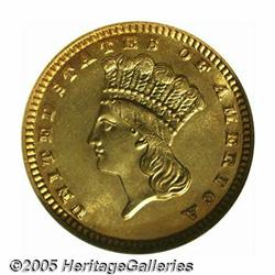 1884 G$1 MS67 NGC. The 1884 gold dollar had an im