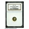 Image 3 : 1863 G$1 PR66 Ultra Cameo NGC. Only 50 proof gold