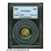 1887 G$1 PR64 PCGS. The closed wreath at the top 