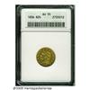 1836 $2 1/2 Script 8 AU55 ANACS. McCloskey-D Head