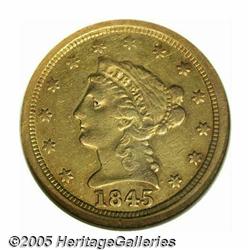 1845-O $2 1/2 XF45 NGC. Only one variety is known