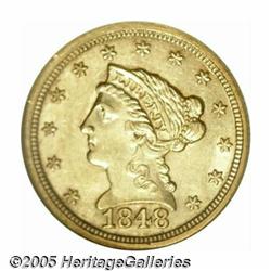 1848 $2 1/2 MS61 NGC. This is an extremely popula