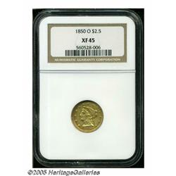 1850-O $2 1/2 XF45 NGC. The '50-O is genuinely sc