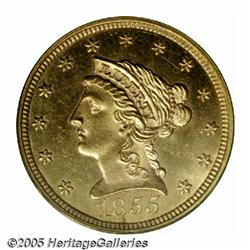 1855 $2 1/2 MS66 PCGS. This issue is common in th