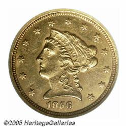 1856-C $2 1/2 MS61 NGC. Variety 17-J. An attracti