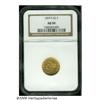 1869-S $2 1/2 AU50 NGC. Weakly struck as usual, w