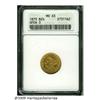 1873 $2 1/2 Open 3 MS63 ANACS. Sharply struck and