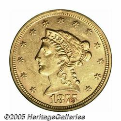 1875 $2 1/2 Unc Details, Reverse Graffiti, NCS. W