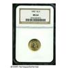 1902 $2 1/2 MS64 NGC. Bright yellow-gold surfaces