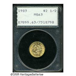 1903 $2 1/2 MS63 PCGS. One of the more available 