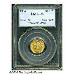 1904 $2 1/2 MS65 PCGS. All of the design elements