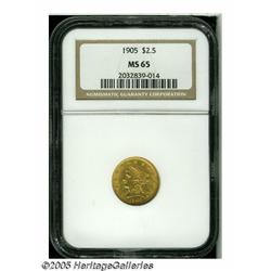 1905 $2 1/2 MS65 NGC. The 1905 is one of the most