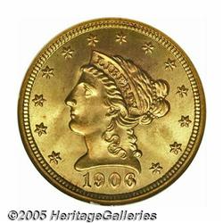 1906 $2 1/2 MS67 NGC. Sharply struck and frosty. 