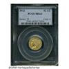 Image 3 : 1912 $2 1/2 MS64 PCGS. Sharply struck with light 