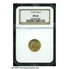 Image 3 : 1914-D $2 1/2 MS64 NGC. Bright yellow-gold luster