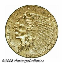 1925-D $2 1/2 MS64 PCGS. Frosty and lustrous with