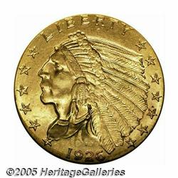 1926 $2 1/2 MS65 NGC. This Gem Quarter Eagle reve