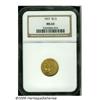 Image 1 : 1927 $2 1/2 MS63 NGC. Straw-gold patina contains 