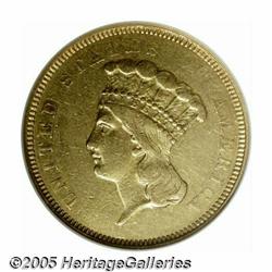 1854-O $3 --Scratched, Cleaned--ANACS. AU Details