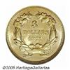 Image 2 : 1874 $3 MS62 NGC. Fully lustrous with excellent s