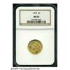Image 3 : 1878 $3 MS65 NGC. As a date, the 1878 is the most