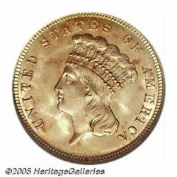 1888 $3 MS65 NGC. This is a frosty Gem with brigh